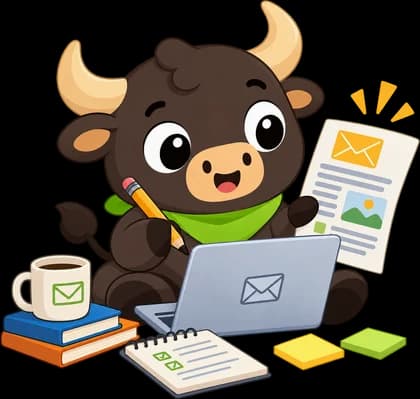 Toto escribiendo la newsletter
