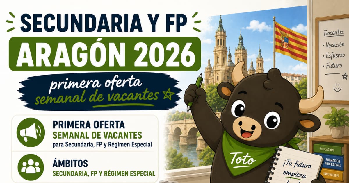 opo secundaria aragon 2026