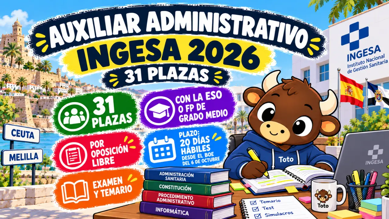 auxiliar administrativo ceuta melilla