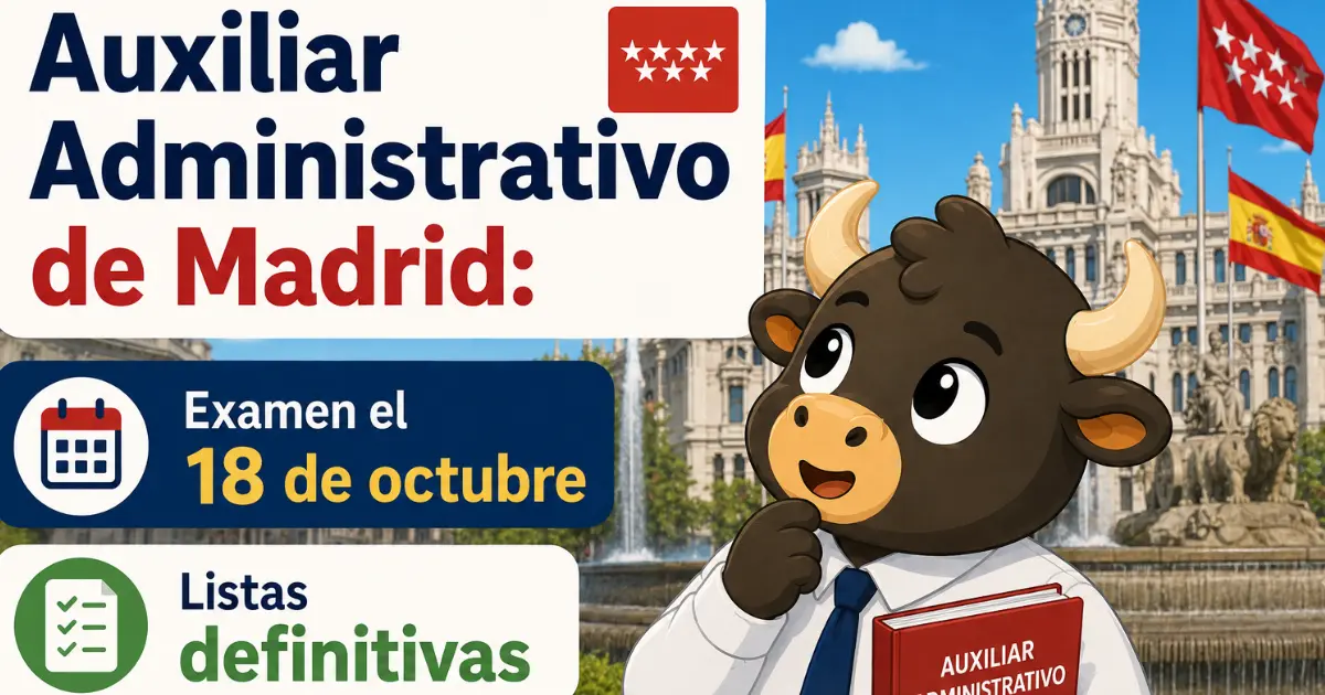 auxiliar administrativo madrid oposiciones gratis