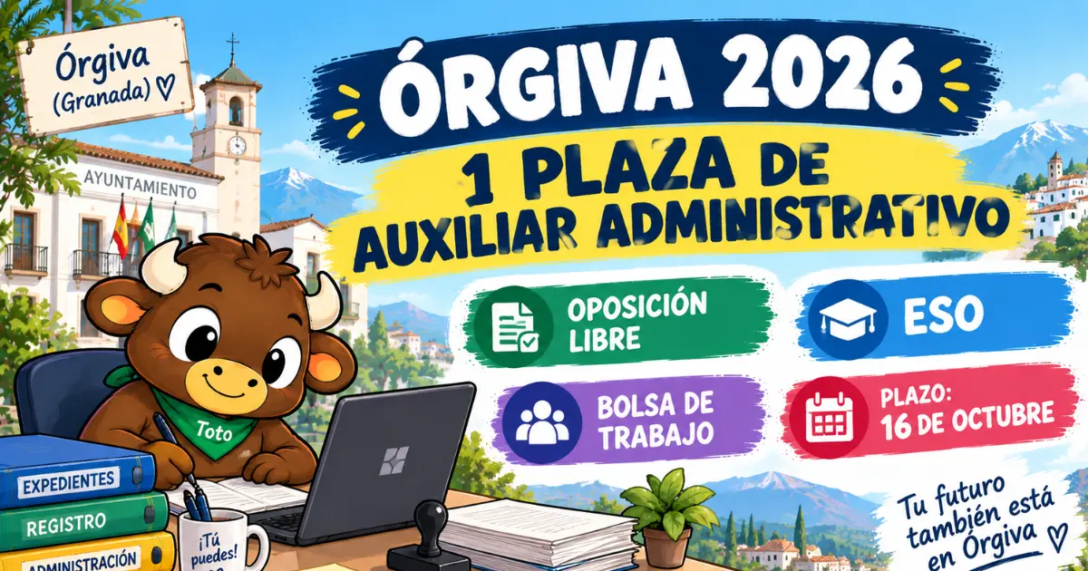 oposiciones orgiva auxiliar administrativo