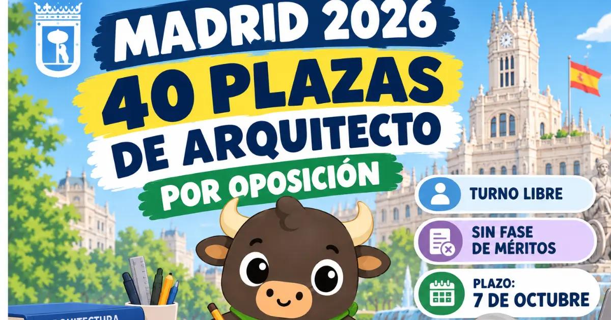 madrid plazas arquitecto oposicion