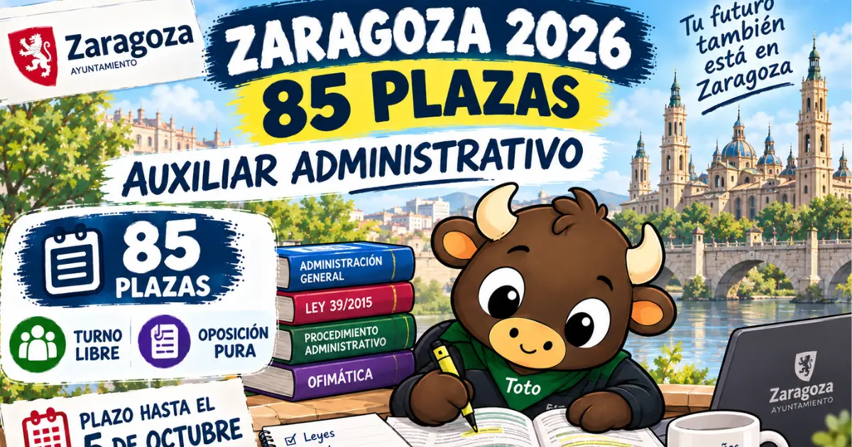 oposiciones auxiliar administrativo zaragoza
