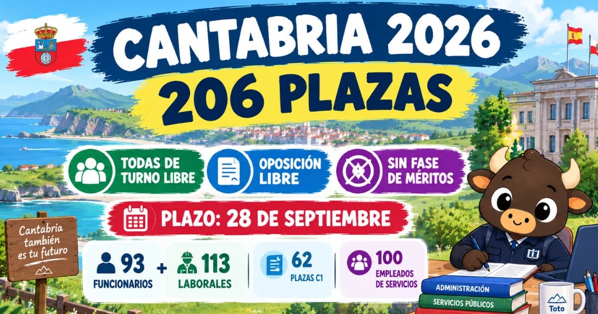 cantabria oposiciones septiembre 2026