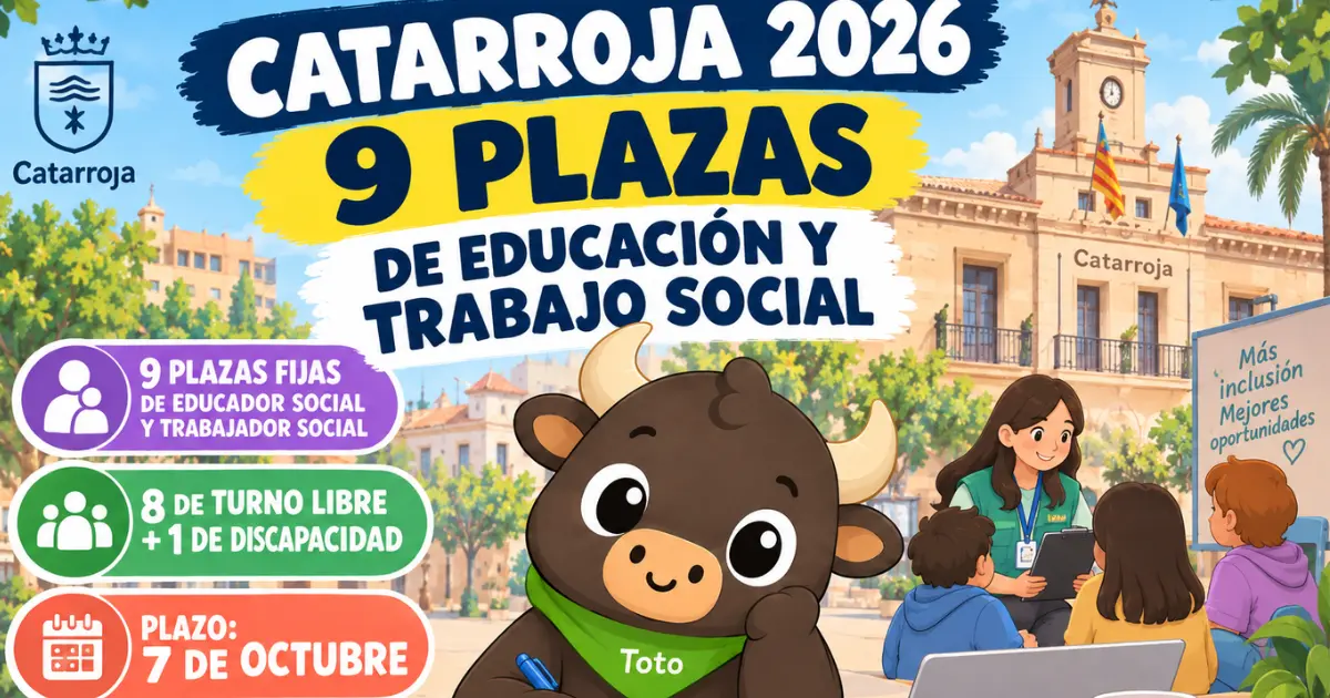 catarroja plazas publicas educador social trabajador social 2026