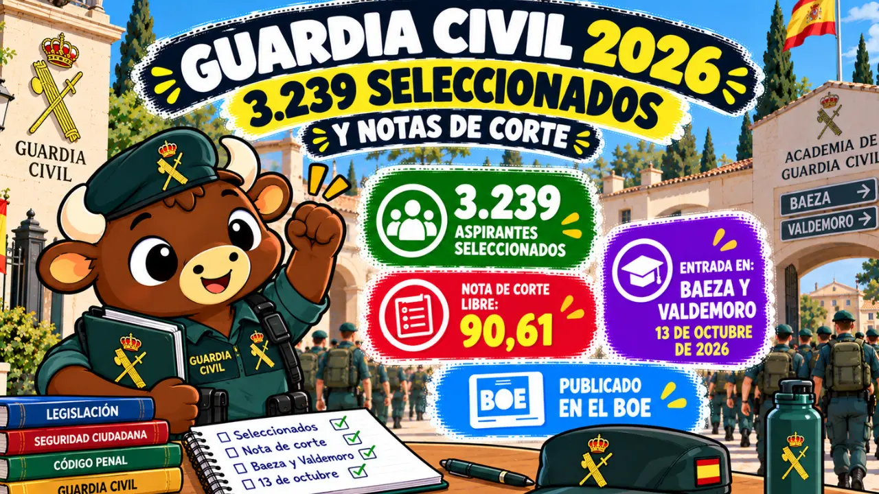 oposiciones guardia civil nota corte