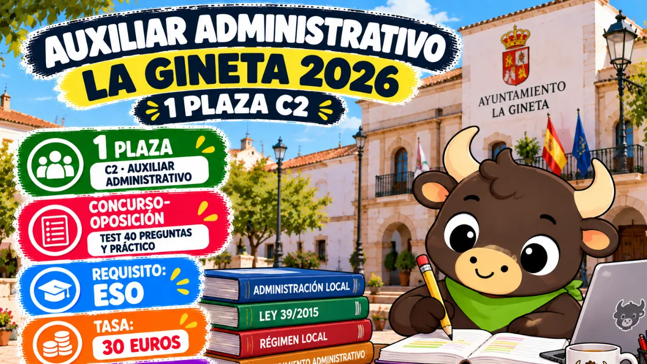 la gineta oposiciones auxiliar administrativo