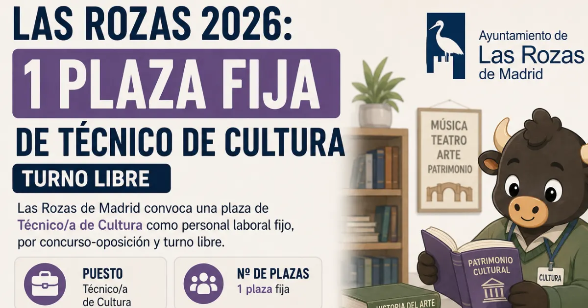 OPOSICION TECNICO CULTURA ROZAS 2026