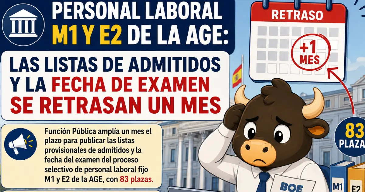 retraso m1 AGE oposiciones gratis