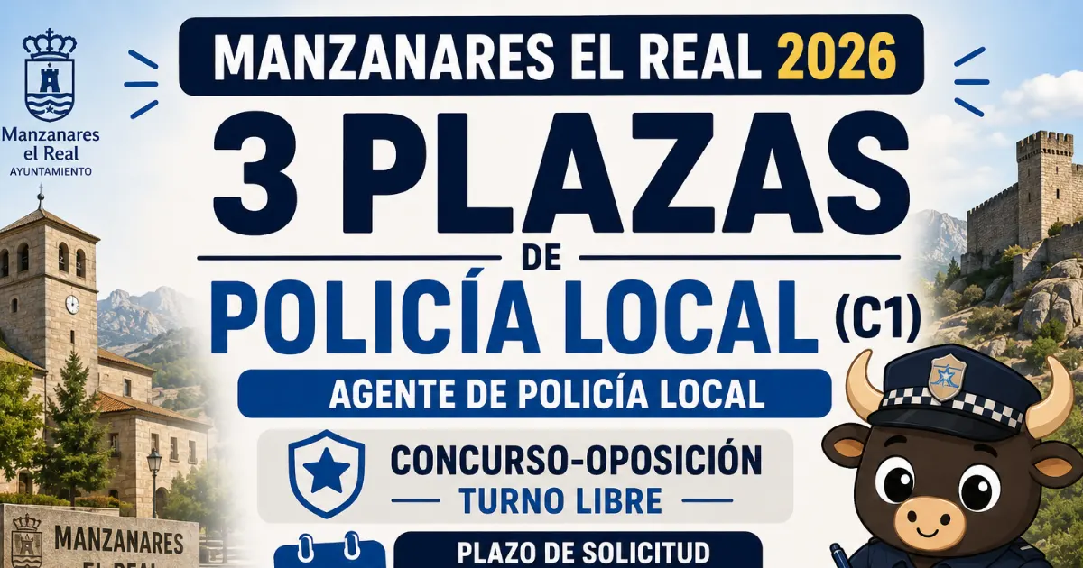 manzanares el real oposiciones policia local