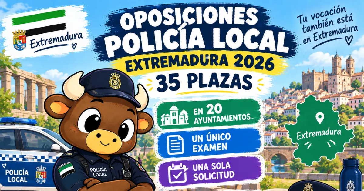 oposiciones policia local extremadura