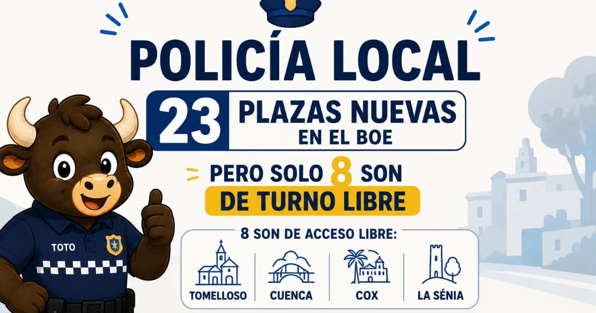 policia local oposiciones gratis
