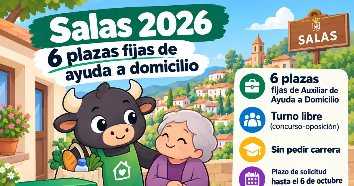 salas plaza fija oposiciones auxiliar ayuda domicilio