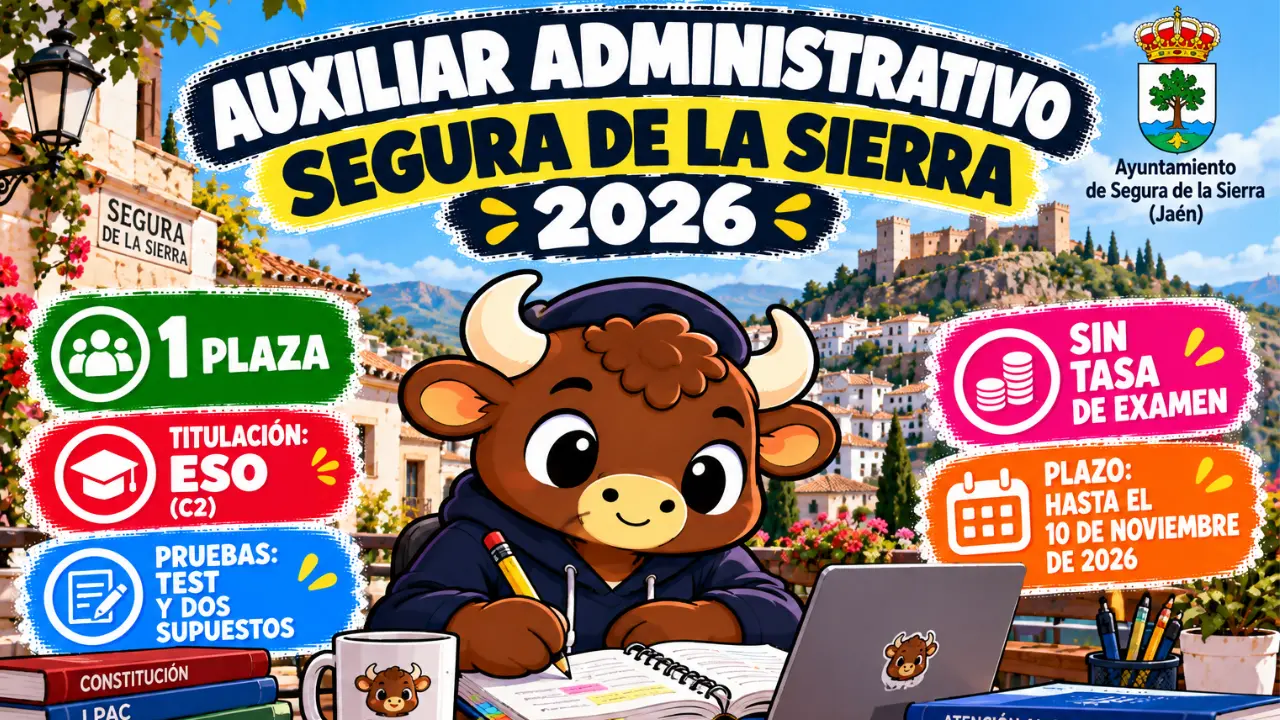 auxiliar administrativo jaen segura de la sierra
