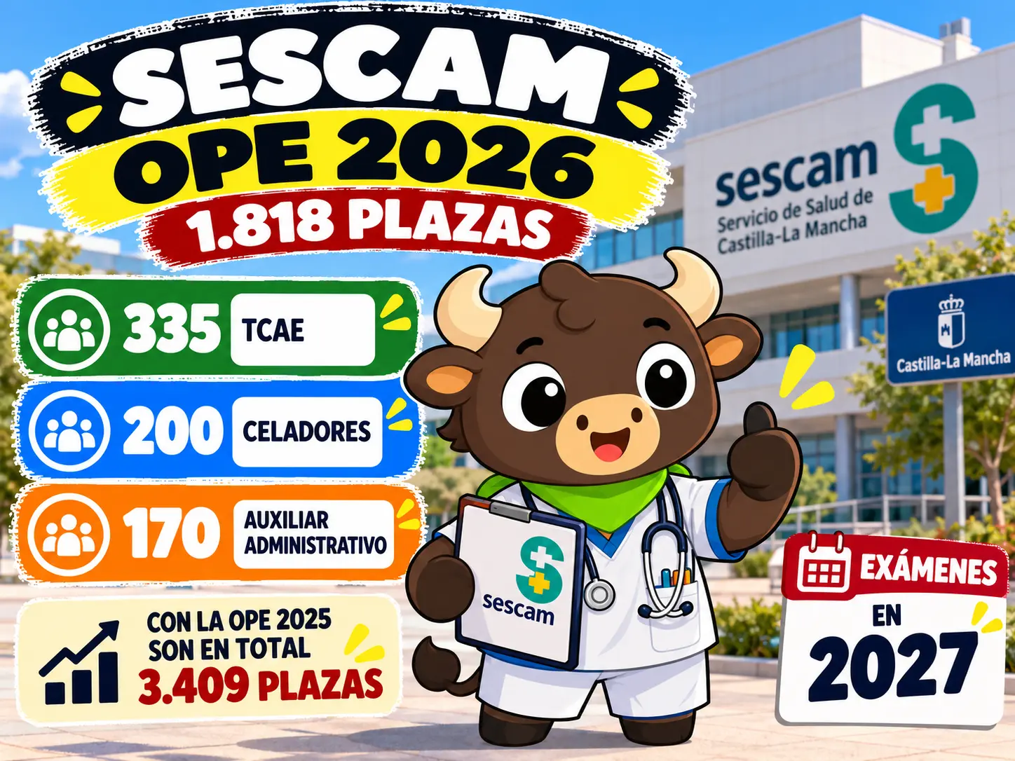 sescam oposiciones gratis