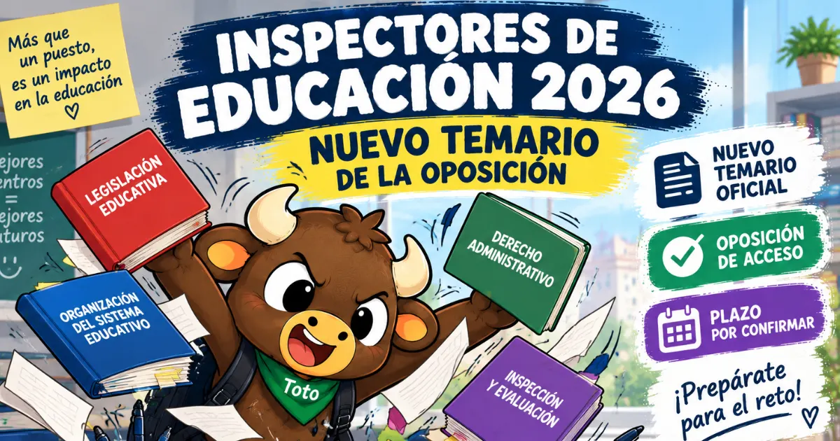 inspectores de educacion nuevo temario