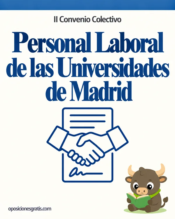 Portada de II Convenio Colectivo del Personal Laboral de Administración y Servicios de las Universidades Públicas de la Comunidad de Madrid en PDF