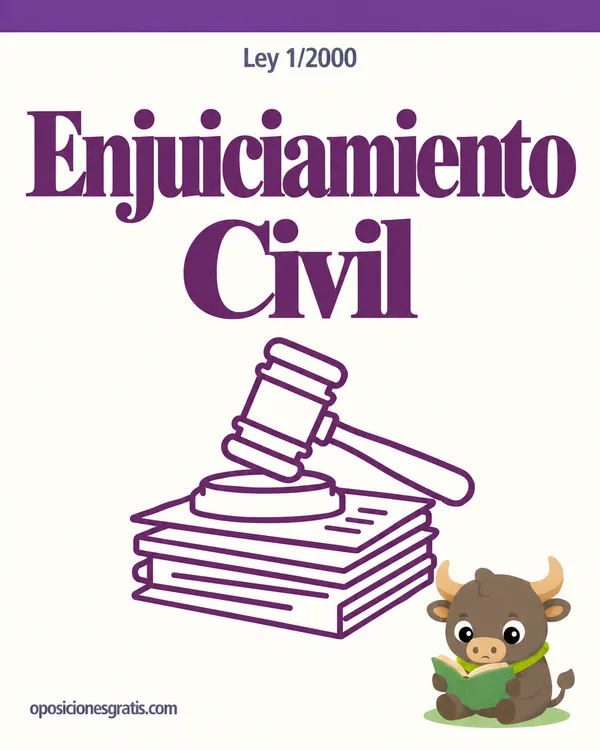 Portada de Ley 1/2000, de Enjuiciamiento Civil en PDF