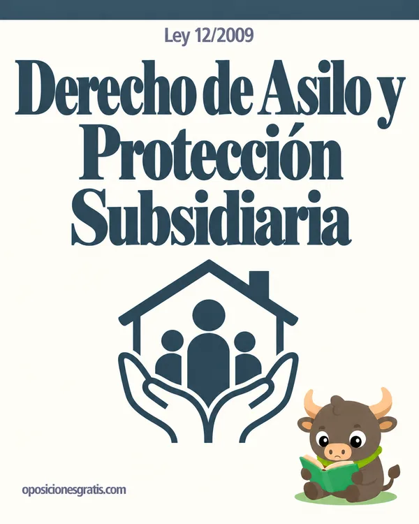 Portada de Ley 12/2009, de 30 de octubre, reguladora del derecho de asilo y de la protección subsidiaria en PDF