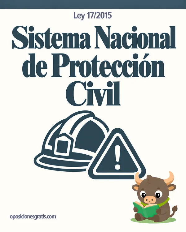 Portada de Ley 17/2015, del Sistema Nacional de Protección Civil en PDF