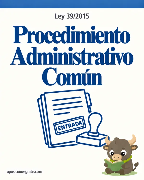 Portada de Ley 39/2015, del Procedimiento Administrativo Común en PDF