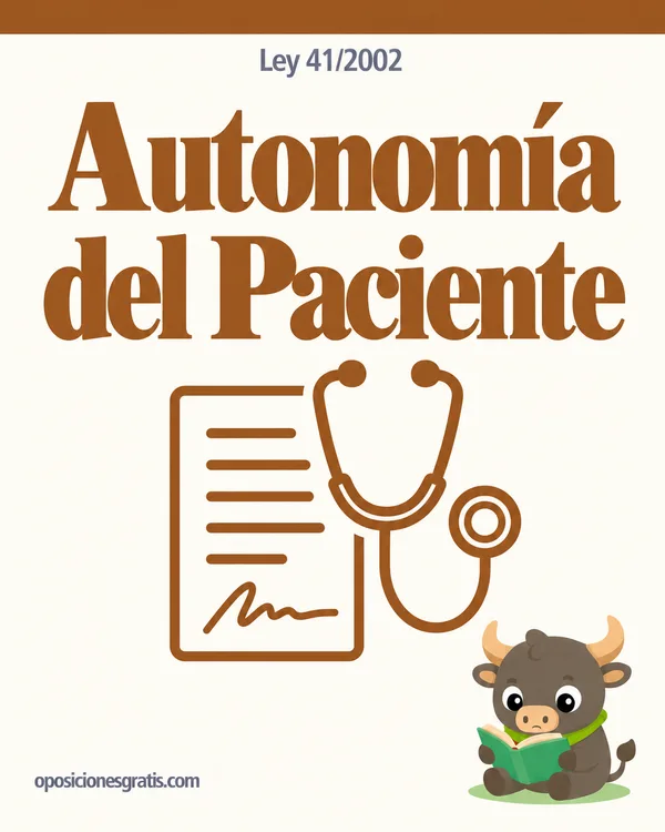 Portada de Ley 41/2002, de autonomía del paciente en PDF