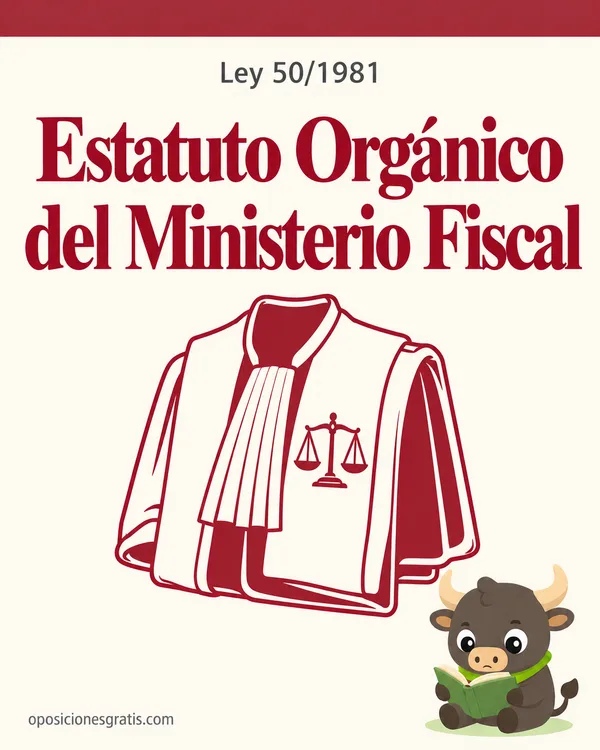Portada de Ley 50/1981, Estatuto Orgánico del Ministerio Fiscal (EOMF) en PDF