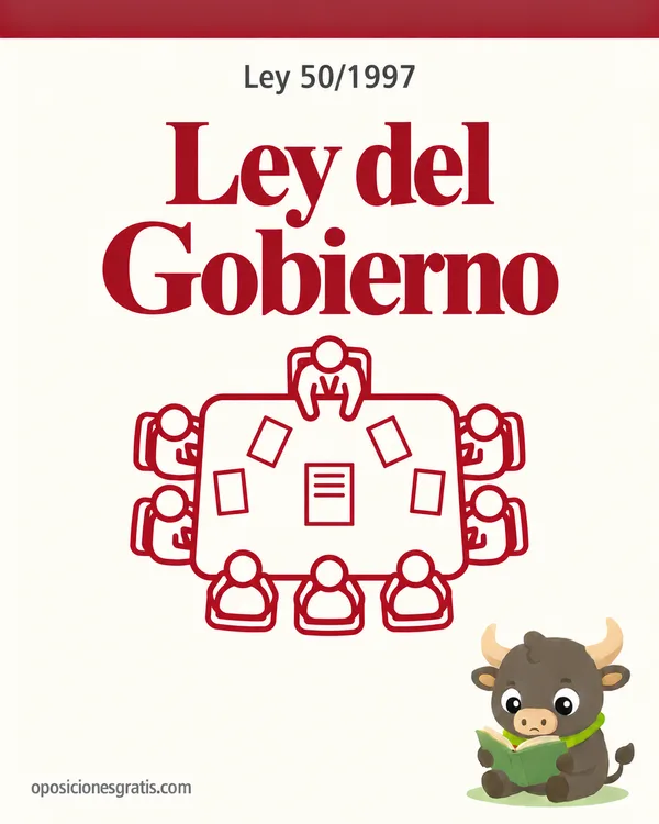 Portada de Ley 50/1997, del Gobierno en PDF