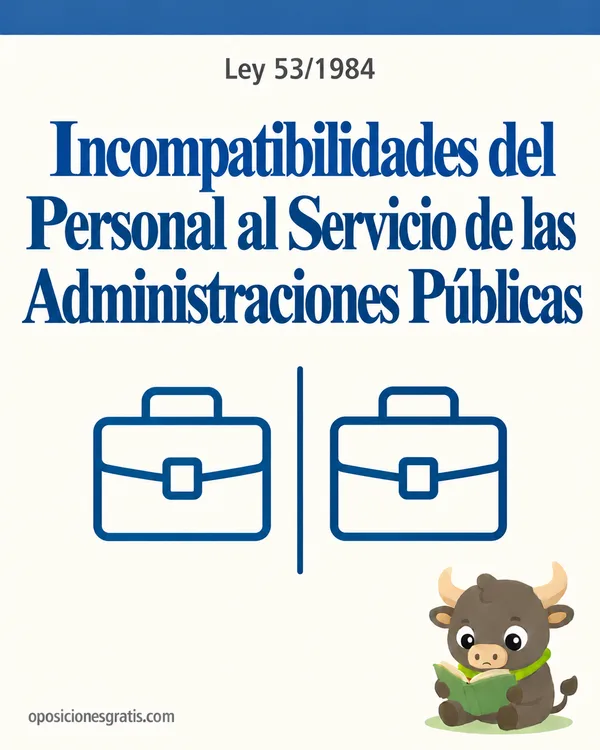 Portada de Ley 53/1984, de Incompatibilidades del Personal al Servicio de las AAPP en PDF