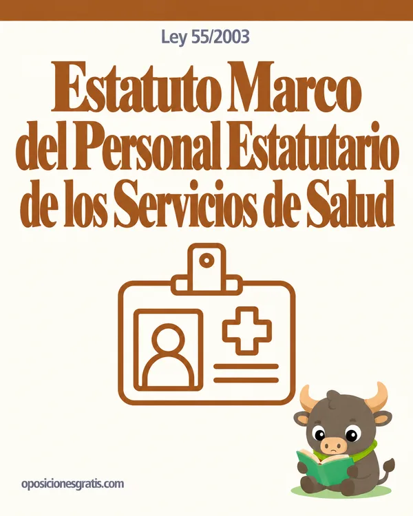Portada de Ley 55/2003, del Estatuto Marco del personal estatutario en PDF