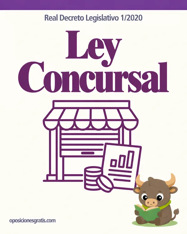 Portada de Ley Concursal (texto refundido, Real Decreto Legislativo 1/2020) en PDF