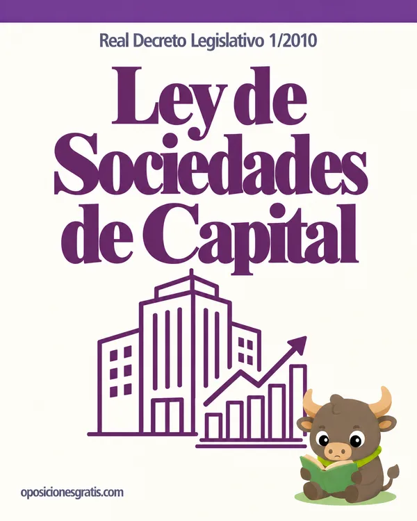 Portada de Ley de Sociedades de Capital (Real Decreto Legislativo 1/2010) en PDF