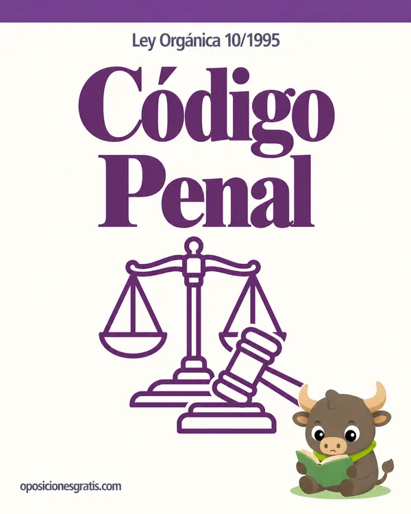 Portada de LO 10/1995, del Código Penal en PDF