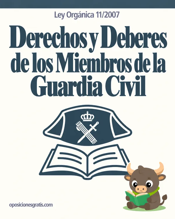 Portada de Ley Orgánica 11/2007, de 22 de octubre, reguladora de los derechos y deberes de los miembros de la Guardia Civil en PDF