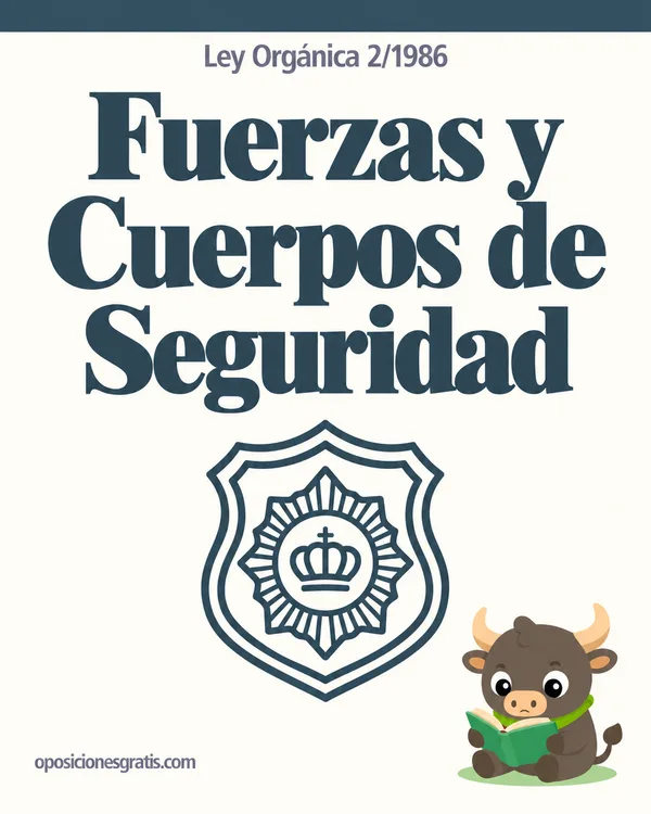 Portada de LO 2/1986, de Fuerzas y Cuerpos de Seguridad en PDF