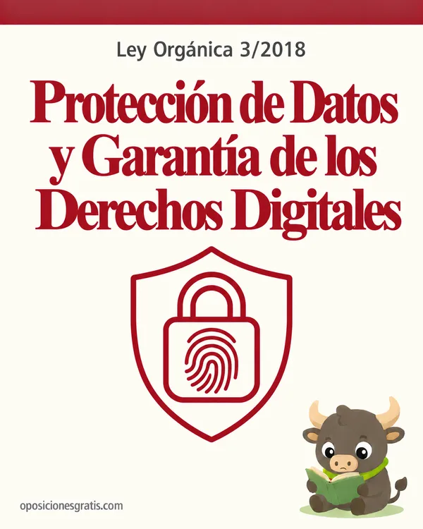 Portada de LO 3/2018, de Protección de Datos (LOPDGDD) en PDF