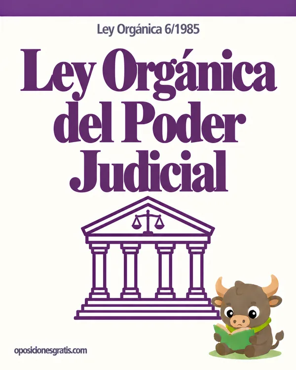 Portada de LO 6/1985, del Poder Judicial en PDF