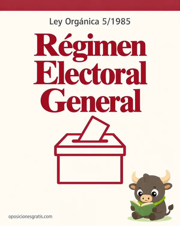 Portada de Ley Orgánica 5/1985, de 19 de junio, del Régimen Electoral General (LOREG) en PDF