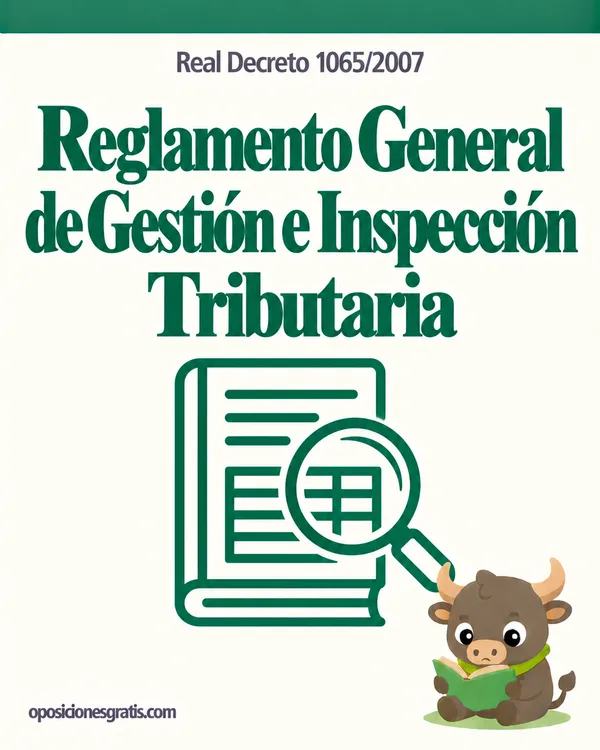 Portada de Real Decreto 1065/2007, de 27 de julio, Reglamento General de las actuaciones y los procedimientos de gestión e inspección tributaria en PDF