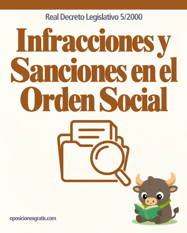 Portada de Real Decreto Legislativo 5/2000, Ley sobre Infracciones y Sanciones en el Orden Social (LISOS) en PDF