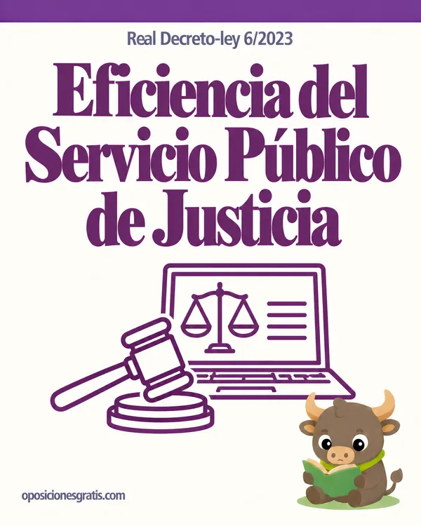 Portada de Real Decreto-ley 6/2023, de 19 de diciembre, de medidas de eficiencia del servicio público de Justicia y función pública en PDF