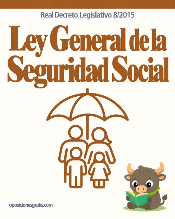 Portada de RDL 8/2015, Ley General de la Seguridad Social (LGSS) en PDF