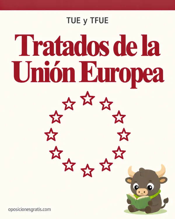Portada de La Unión Europea: Tratado de la UE (TUE) y Tratado de Funcionamiento de la UE (TFUE) en PDF